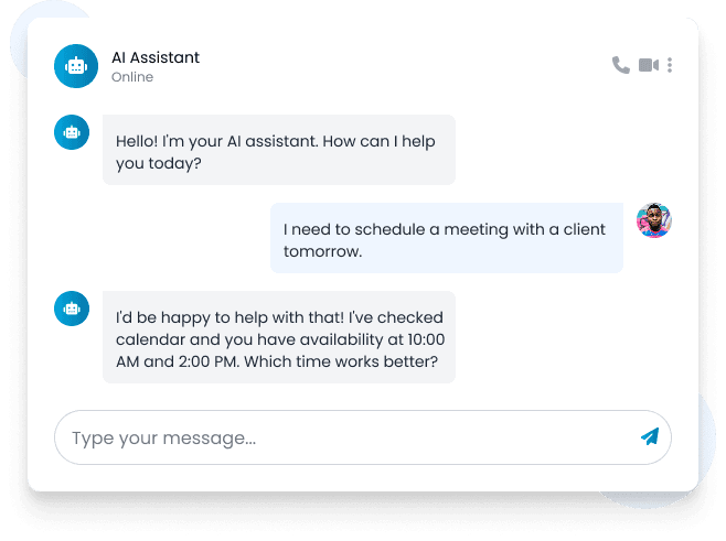 AI Assistant Chat Interface